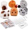 Needle Felting Kits, Needle Felting Starter Kit with Instructions, Felting Pad, Felting Wool, Felting Needles, Keychain and Split Ring for Craft Project and DIY Handmade